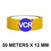 Yellow Color Tape - 12mm / 0.5" Width - 50 Meters in Length Yellow Color Tape - 12mm / 0.5" Width - 50 Meters in Length