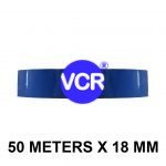 Blue Color Tape - 18mm / 0.75" Width - 50 Meters in Length