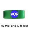 Green Color Tape - 18mm / 0.75" Width - 50 Meters in Length