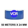 Blue Color Tape - 24mm / 1" Width - 50 Meters in Length