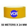 Yellow Color Tape - 24mm / 1" Width - 50 Meters in Length