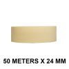 White Color Tape - 24mm / 1" Width - 50 Meters in Length