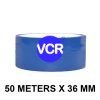 Blue Color Tape - 36mm / 1.5" Width - 50 Meters in Length