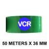 Green Color Tape - 36mm / 1.5" Width - 50 Meters in Length