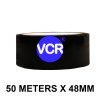 Black Color Tape - 48mm / 2" Width - 50 Meters in Length