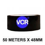 Black Color Tape - 48mm / 2" Width - 50 Meters in Length