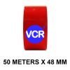 Red Color Tape - 48mm / 2" Width - 50 Meters in Length