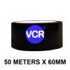 Black Color Tape - 60mm / 2.5" Width - 50 Meters in Length