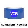 Blue Color Tape - 60mm / 2.5" Width - 50 Meters in Length