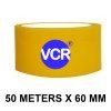 Yellow Color Tape - 60mm / 2.5" Width - 50 Meters in Length