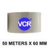 White Color Tape - 60mm / 2.5" Width - 50 Meters in Length