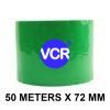 Green Color Tape - 72mm / 3" Width - 50 Meters in Length