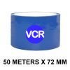 Blue Color Tape - 72mm / 3" Width - 50 Meters in Length