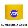 Yellow Color Tape - 72mm / 3" Width - 50 Meters in Length