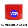 Red Color Tape - 72mm / 3" Width - 50 Meters in Length