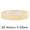 Masking Tape - 24mm / 1" Width - 20 Meters in Length