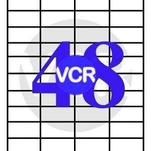 A4 Size White Self Adhesive Label / Sticker for Printer (Inject / Copier / Laser) - 48 Sticker Per Sheet - 100 Sheets pack